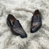 Lucas - Penny loafer in Ember patina with hand stitch detailing