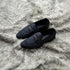 Carlyle - Grey. Horse-bit loafer in the finest velveteen fabric.