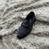 Carlyle - Grey. Horse-bit loafer in the finest velveteen fabric.