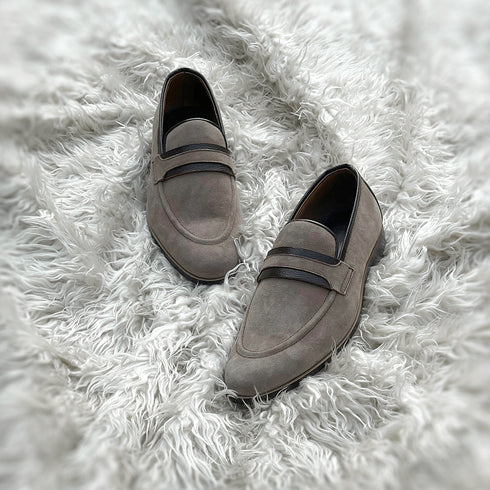 Cooper - Penny loafer meticulously hand-crafted from the finest Suede leather