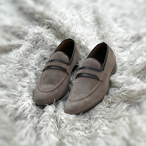 Cooper - Penny loafer meticulously hand-crafted from the finest Suede leather