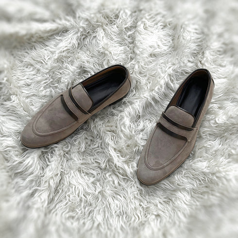 Cooper - Penny loafer meticulously hand-crafted from the finest Suede leather