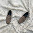 Carlyle - horse-bit loafer made in the finest velveteen fabric in Sand color