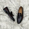 Duncan - Tassel loafer made from high quality Calf leather. Hand polished in the beautiful mahogany patina