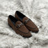 Fulton - Horse-bit loafer made from the finest breathable fabric suede with calf leather apron and top line detailing. Soft inner cow leather lining and "CITY" rubber out-sole