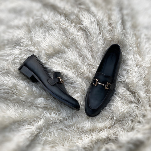 Fabio - Dark Forest - Horse-bit loafer made from the finest tannery dyed Pull-up Calf leather.