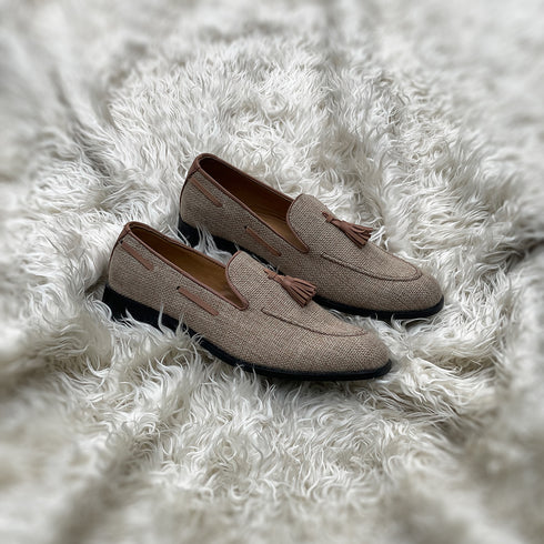 Henry - Meticulously crafted tassel loafer, made from the finest, breathable Jute