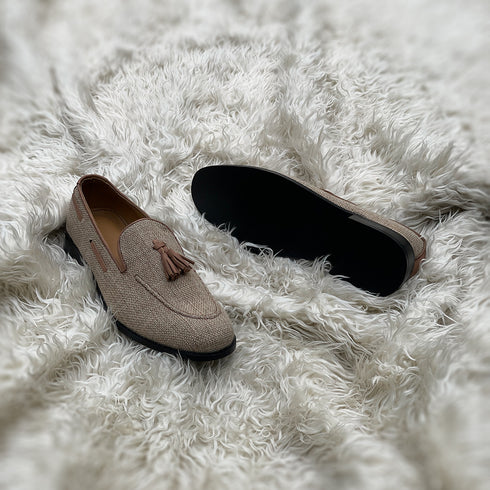 Henry - Meticulously crafted tassel loafer, made from the finest, breathable Jute