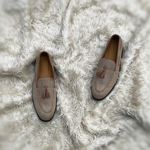 Henry - Meticulously crafted tassel loafer, made from the finest, breathable Jute