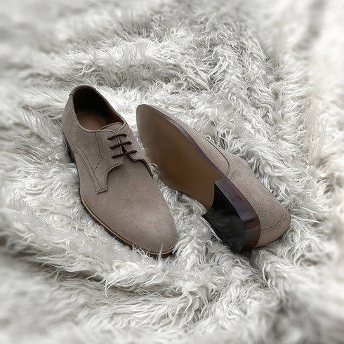 Ian - Two component derby made from the finest suede leather
