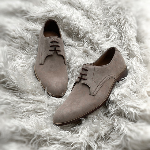 Ian - Two component derby made from the finest suede leather