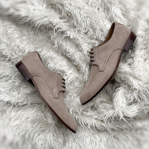Ian - Two component derby made from the finest suede leather