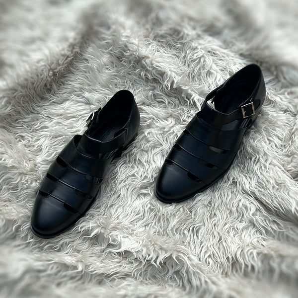 Ihsahn - Minimalist Greek Sandal; meticulously hand-crafted from very soft Calf leather.