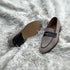 Mark - Meticulously hand-crafted Penny loafer made from the finest Suede leather. Mark features a contrasting yet complimentary pebble grain leather tie which adds visual depth to the pair.