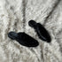 Quinton - Leather tie Mule slide made from high quality black calf leather
