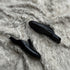 Quinton - Leather tie Mule slide made from high quality black calf leather