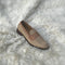 Suarez - Buttermilk: Penny loafer made from the finest breathable fabric Jute. Supplemented with calf leather detailing and a buttery soft inner cow leather lining.