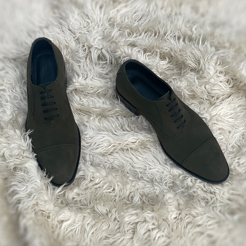 Tyler - Cap Toe Oxford meticulously handcrafted in the finest Suede leather.