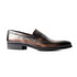 Hector in Teak Patina, Penny loafer with a square almond toe, made from very soft crust calf leather. Side view