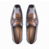 Liam - Penny Loafer in Tobacco patina top view