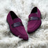 Mark - Penny loafer made from the finest fabric suede with pebble grain leather tie on the facing