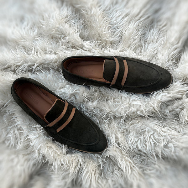 Cooper - Penny loafer meticulously hand-crafted from the finest Suede leather
